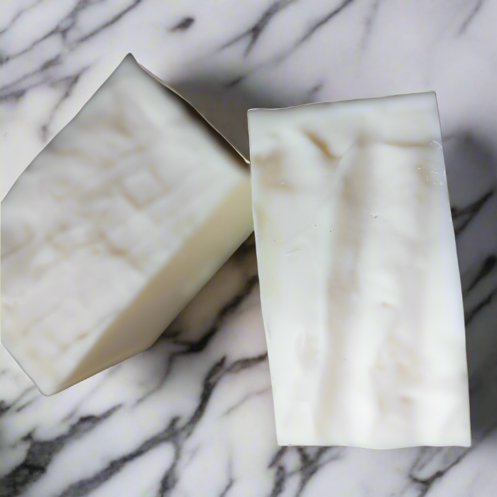 Laundry soap bar on marble surface